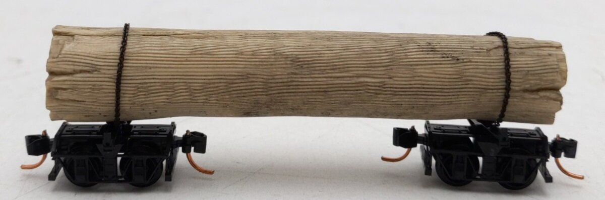 Micro-Trains 11300740 N Scale Undecorated 40' Disconnect Log Car w/Load LN/Box