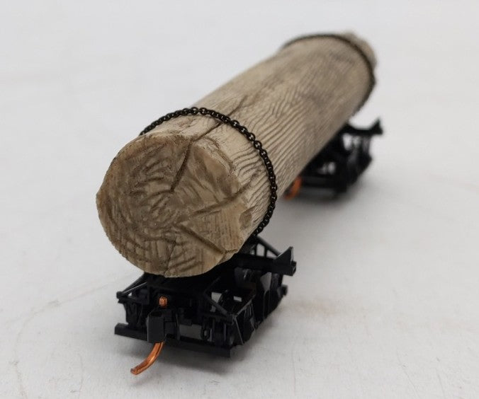 Micro-Trains 11300740 N Scale Undecorated 40' Disconnect Log Car w/Load LN/Box