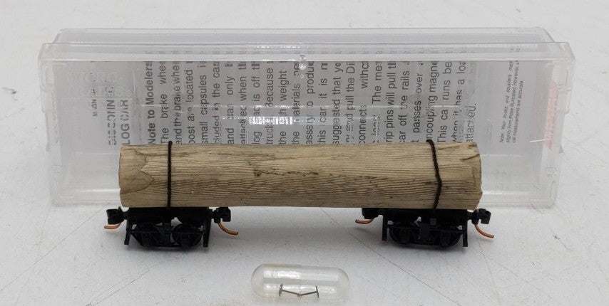 Micro-Trains 11300740 N Scale Undecorated 40' Disconnect Log Car w/Load LN/Box