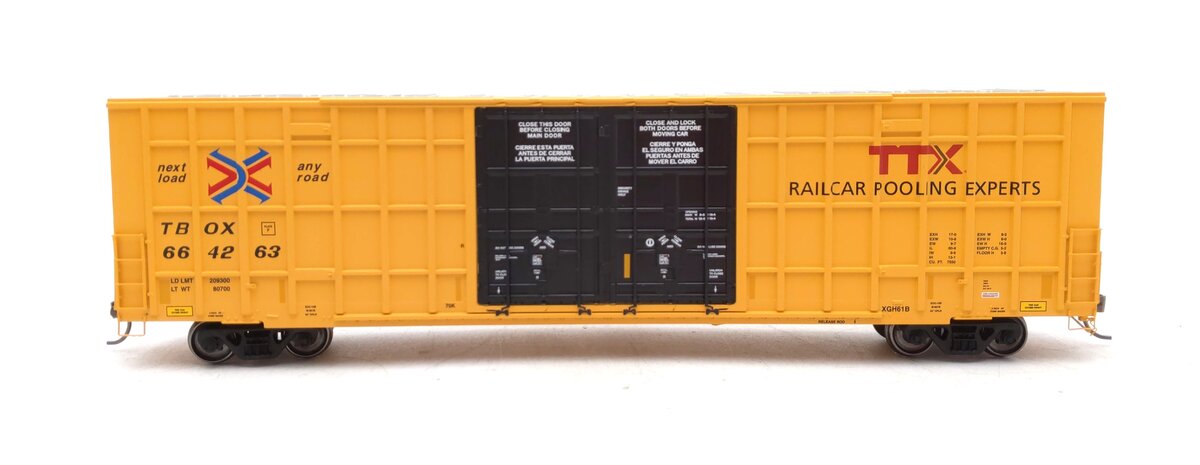 Atlas 20005919 HO TTX Master 60' Gunderson 7550 Double Door Box Car #664263