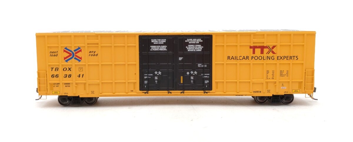 Atlas 20005913 HO TTX Master 60' Gunderson 7550 Double Door Box Car #663841 NIB