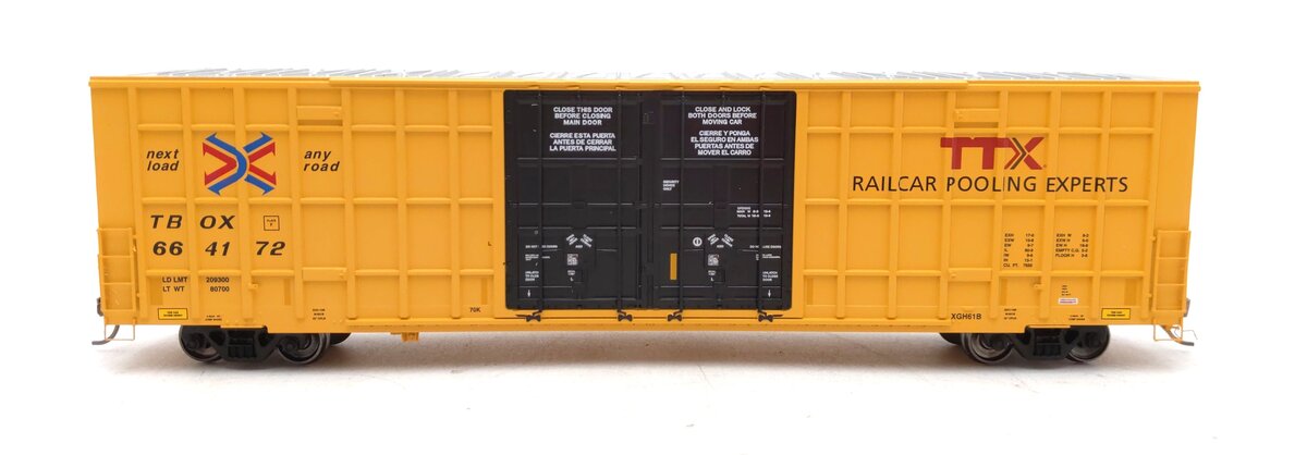Atlas 20005916 HO TTX Master 60' Gunderson 7550 Double Door Box Car #664172