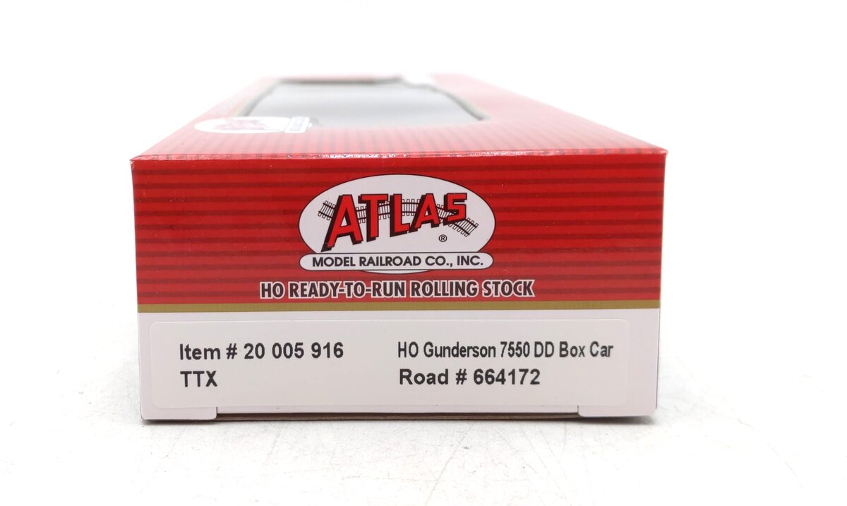 Atlas 20005916 HO TTX Master 60' Gunderson 7550 Double Door Box Car #664172