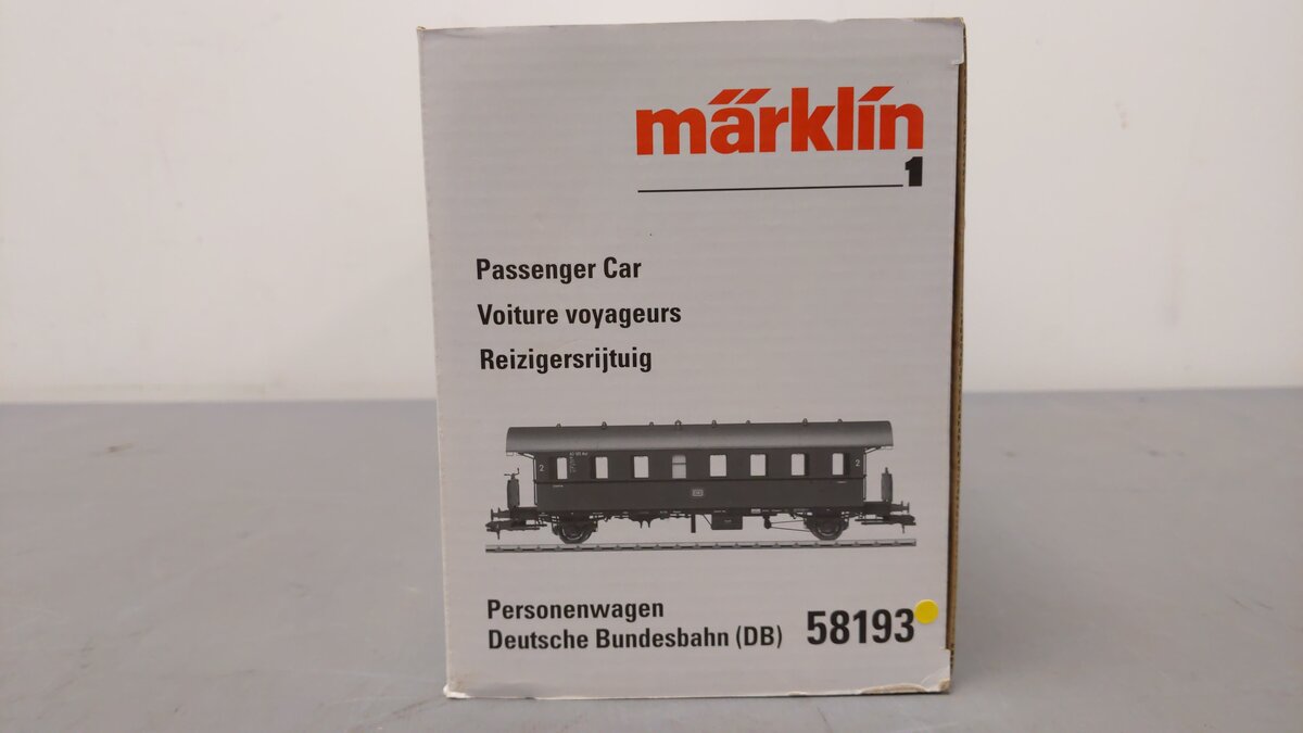 Marklin 58193 1 Scale DB Passenger Car #83105 EX/Box