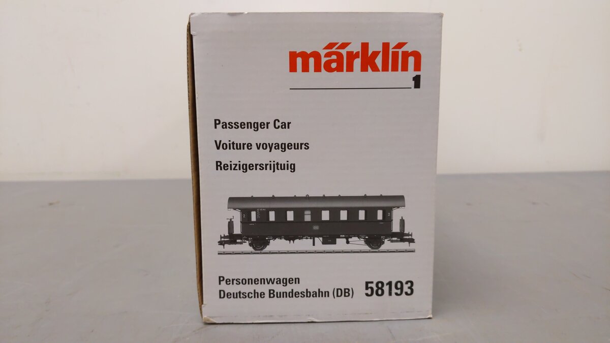 Marklin 58193 1 Scale DB Passenger Car #83105 EX/Box