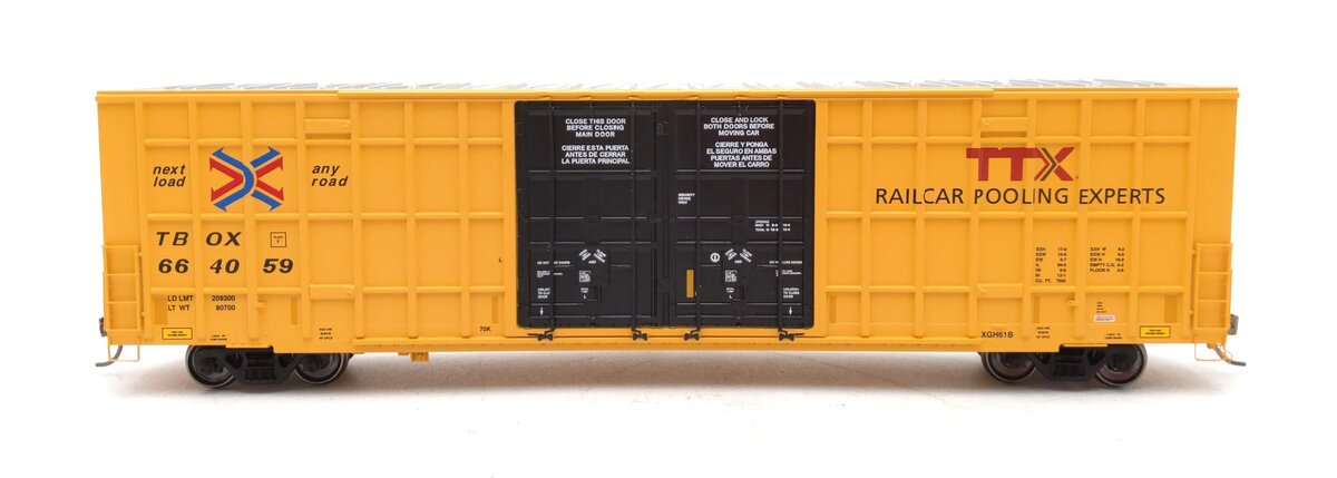 Atlas 20005915 HO TTX Master 60' Gunderson 7550 Double Door Box Car #664059