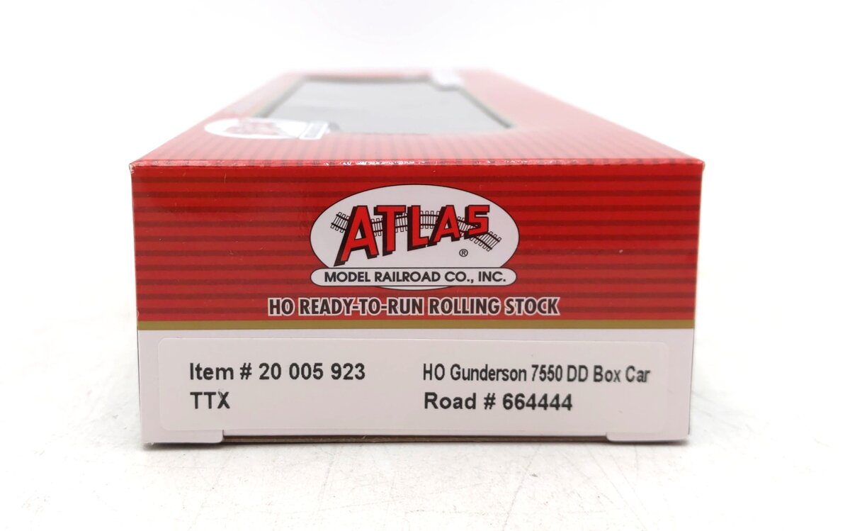 Atlas 20005923 HO TTX Master 60' Gunderson 7550 Double Door Box Car #664444 NIB