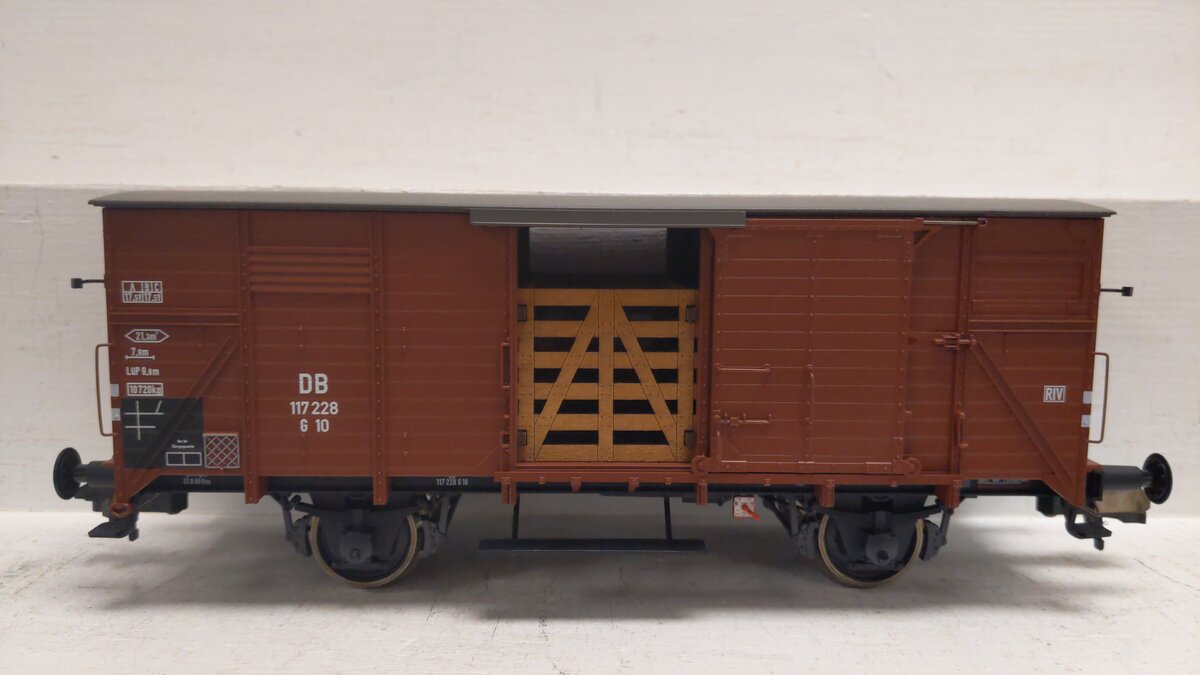 Marklin 58945 1 Gauge DB Live Stock Car #117228 EX/Box