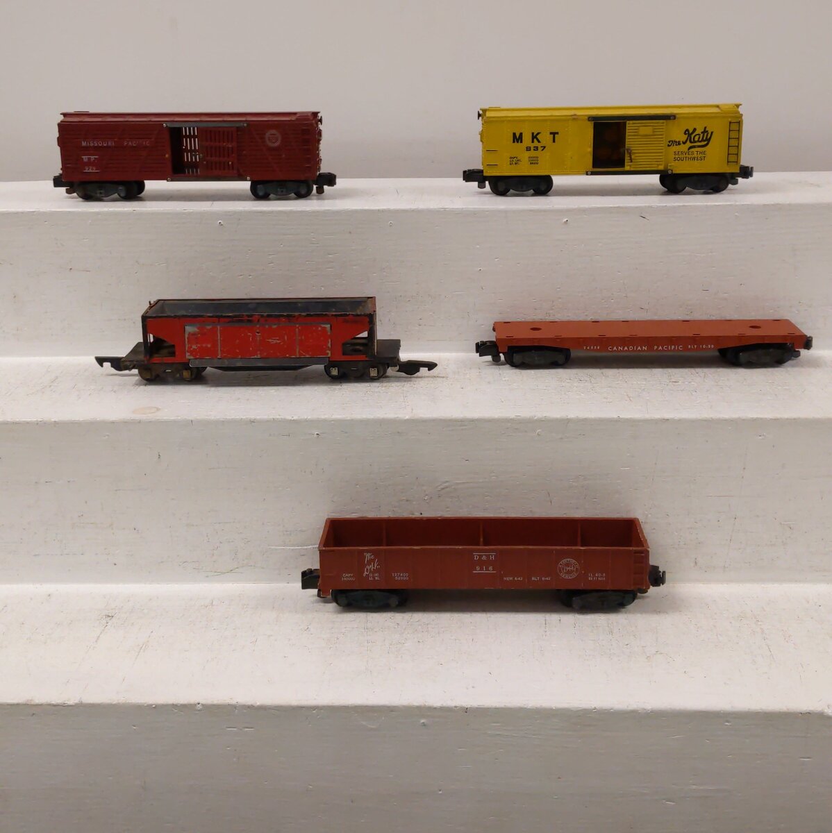 American Flyer Vintage S Postwar Freight Cars # 916, 716, 937, 929 & 24558 [5] VG