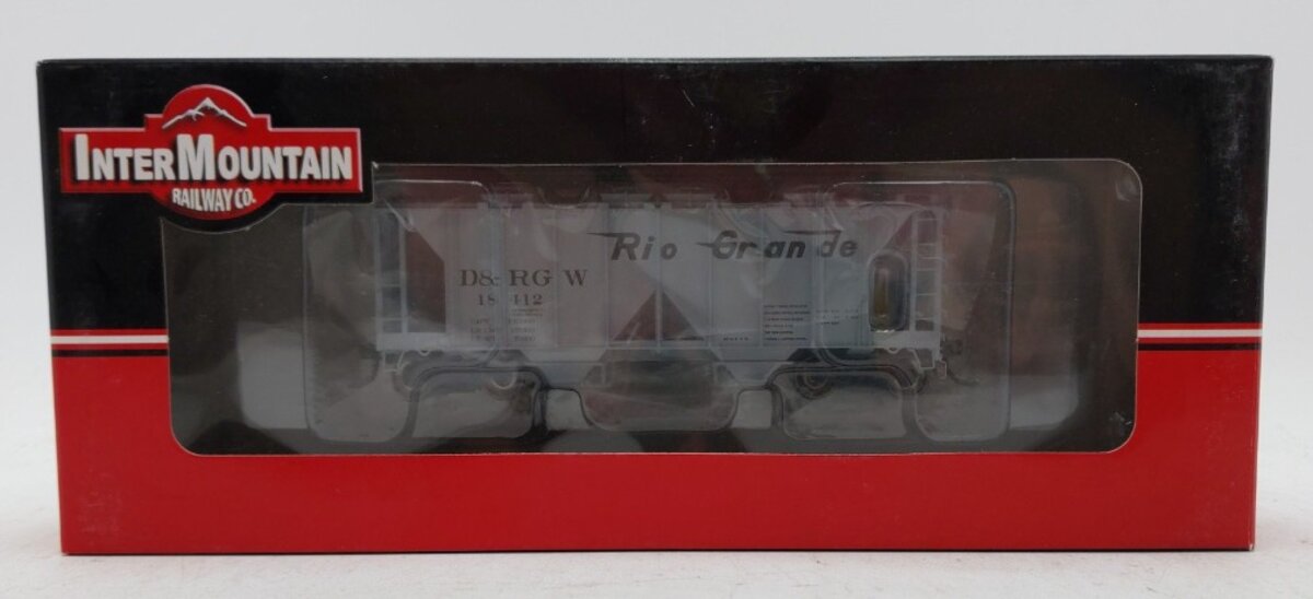 InterMountain 48602-04 HO Scale Denver & Rio Grande Western 2-Bay Hopper #18412 LN/Box