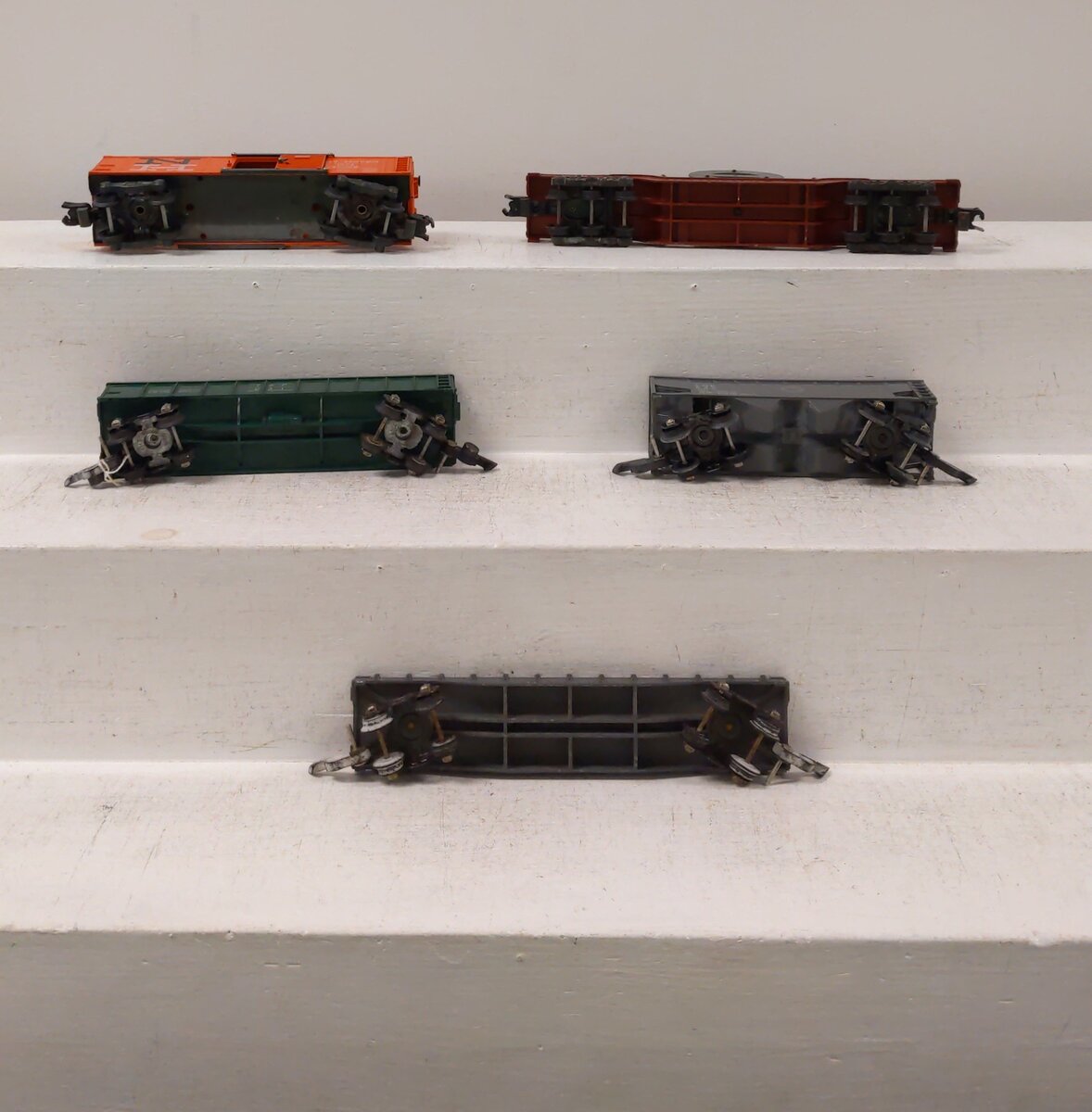 American Flyer Vintage S Postwar Freight Cars # 632, 631, 24036, 936 & 24597 [5] EX