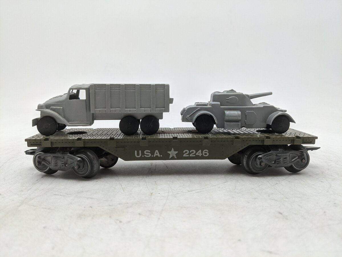 Marx 2246-U.S.A. Flatcar VG