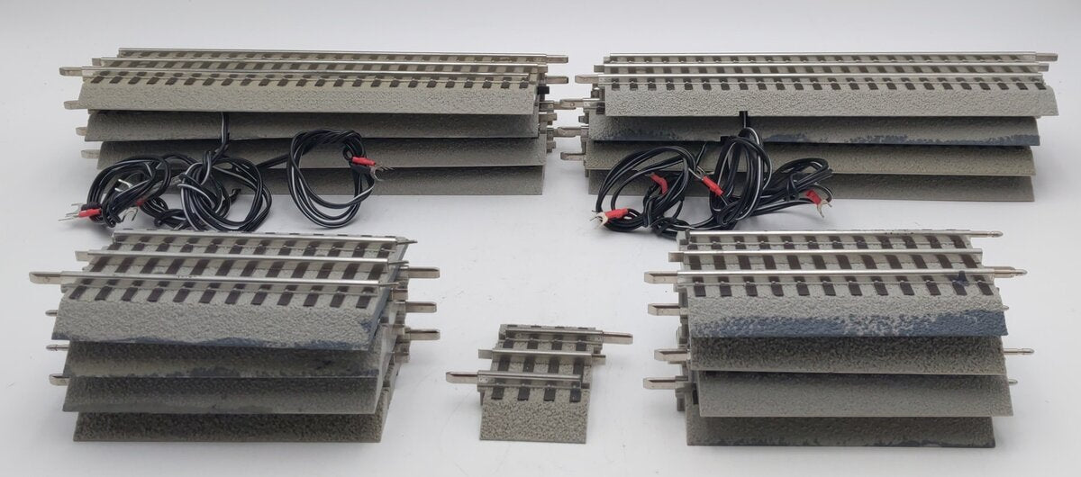 Lionel O Gauge FasTrack Straight Track Sections: 6-12040, 6-12016, 6-12073 [17] EX
