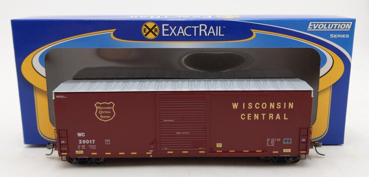 ExactRail EE-1014-2 HO Wisconsin Central PC&F 6033 Single Door Boxcar #29017 NIB