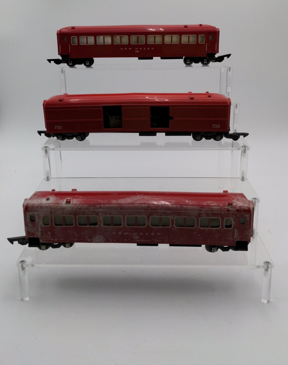 American Flyer Vintage S Postwar Passenger Cars # 650, 732 & 650 [3]