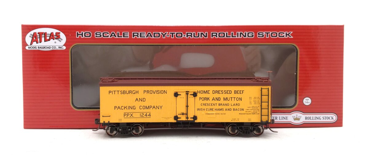 Atlas 20005811 HO Pittsburgh Provision and Packing 36' Wood Reefer Car #1244