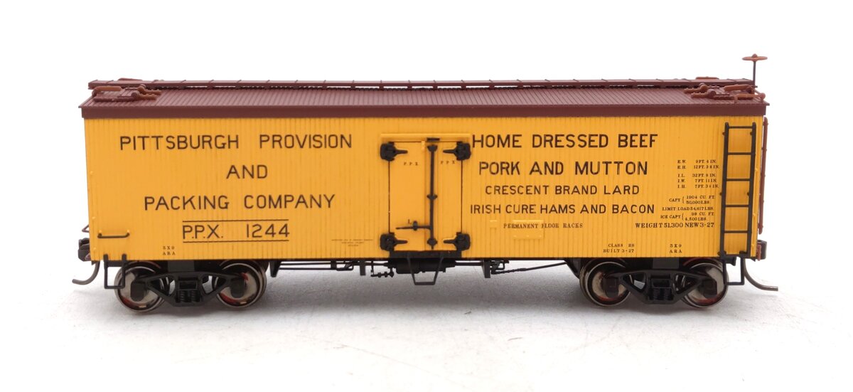 Atlas 20005811 HO Pittsburgh Provision and Packing 36' Wood Reefer Car #1244