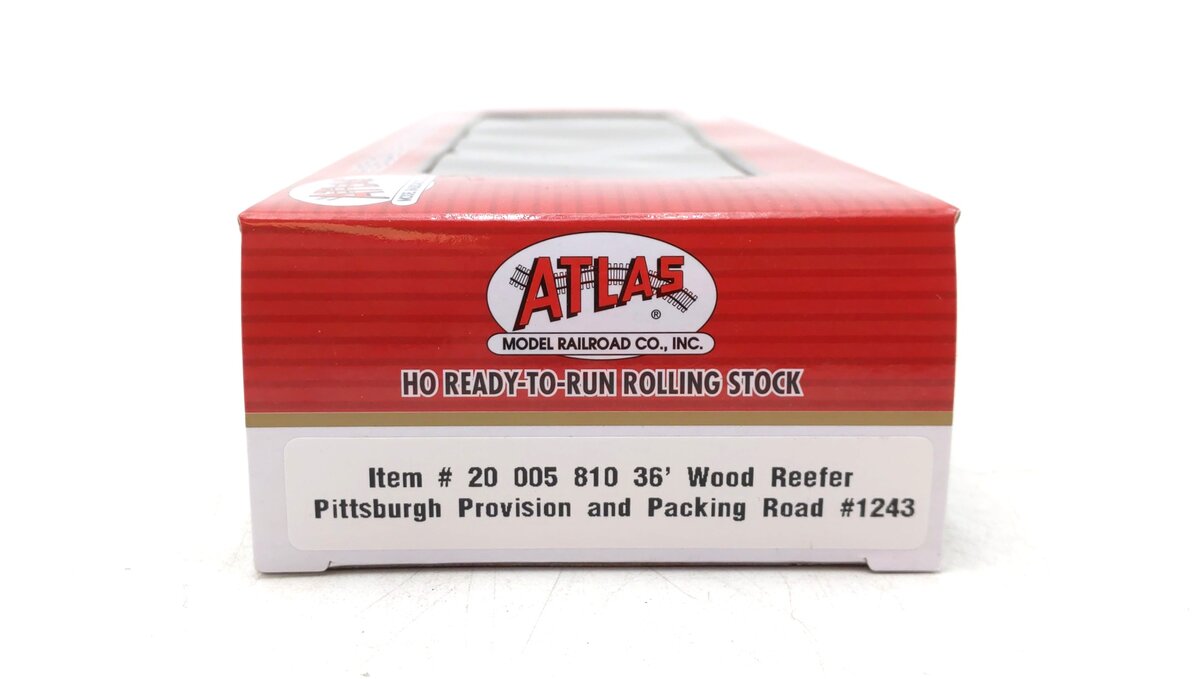 Atlas 20005810 HO Pittsburgh Provision and Packing 36' Wood Reefer Car #1243 NIB