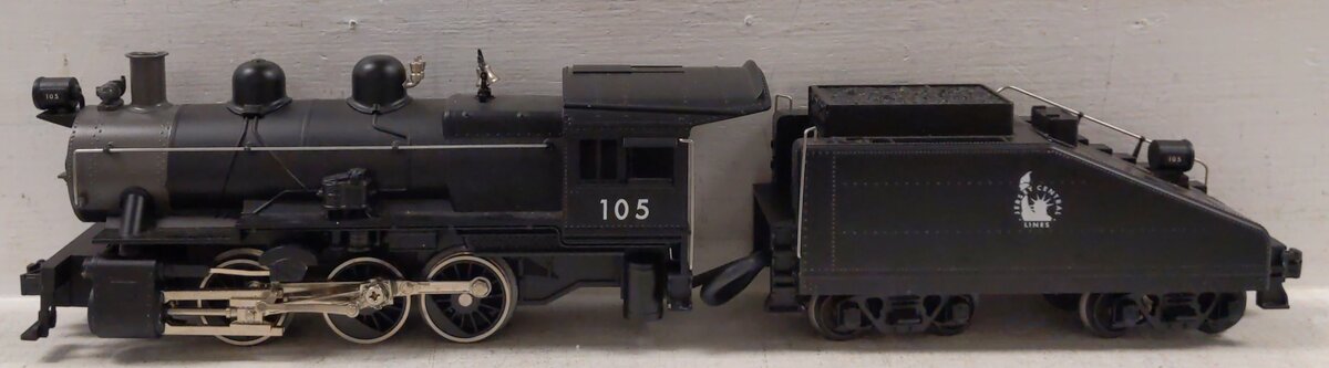 MTH 30-1202-1 O Jersey Central Switcher Steam Engine w/PS2 #105 EX/Box