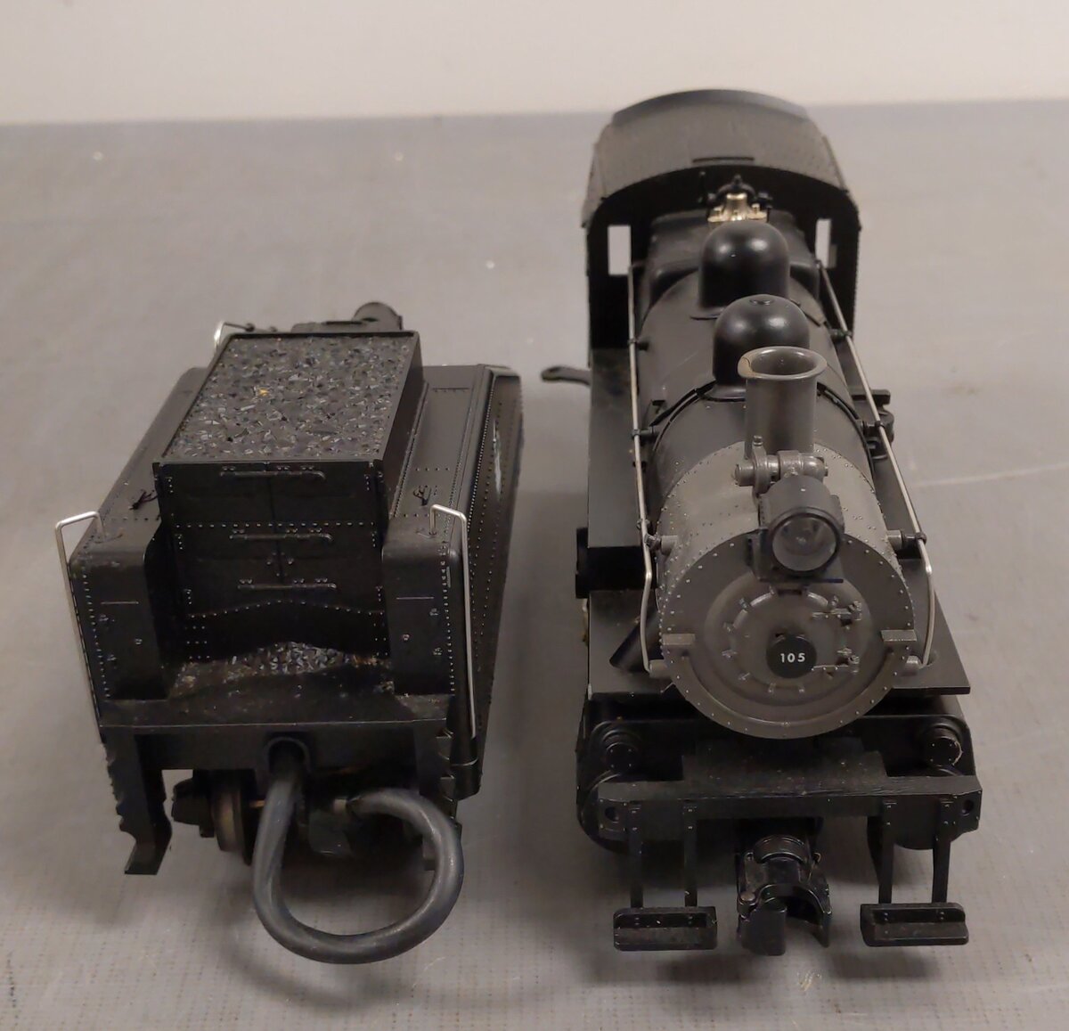 MTH 30-1202-1 O Jersey Central Switcher Steam Engine w/PS2 #105 EX/Box