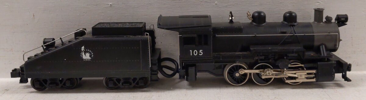 MTH 30-1202-1 O Jersey Central Switcher Steam Engine w/PS2 #105 EX/Box