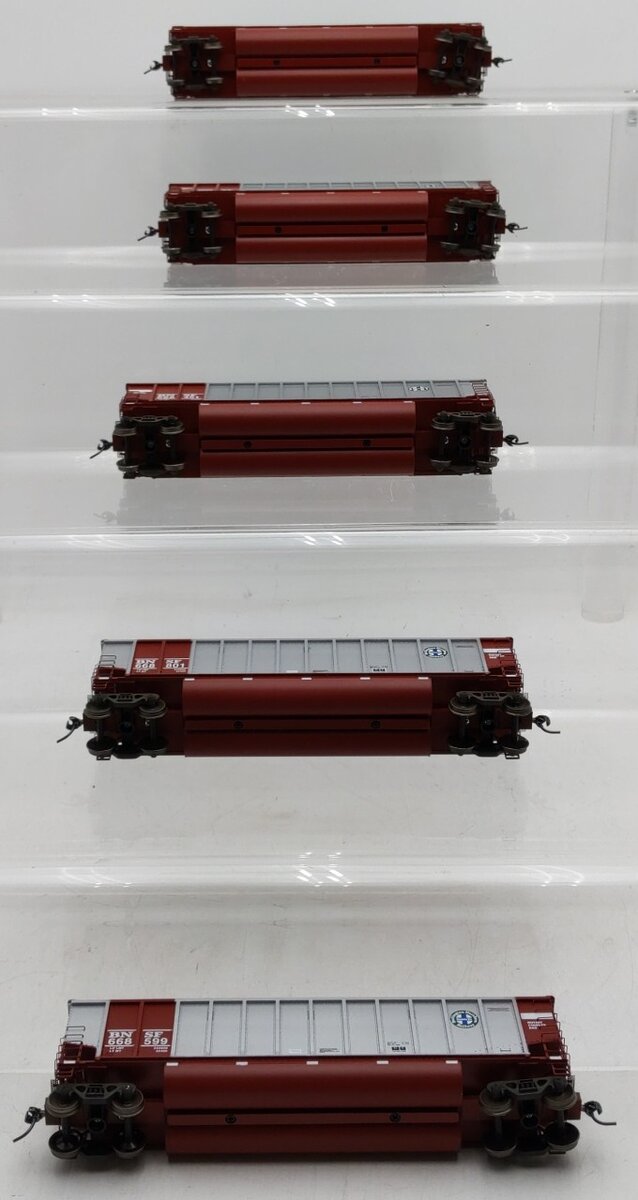 Athearn 93038 HO Burlington Northern Santa Fe BethGon Coalporter (Pack of 5) EX/Box