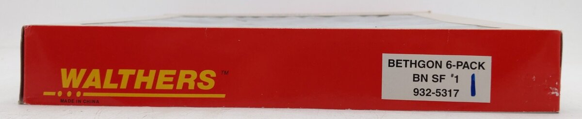 Walthers 932-5317 HO BN-ATSF Early Merger BethGon Coalporter Gondolas (Set of 6) EX/Box