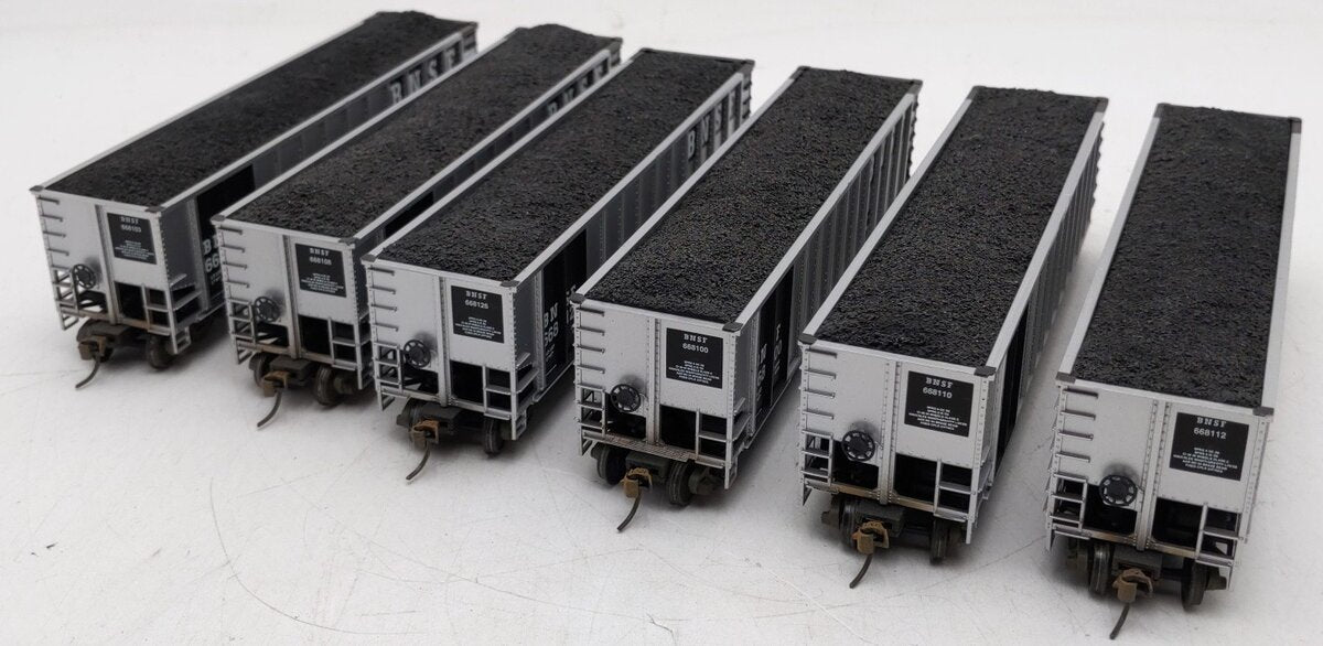 Walthers 932-5317 HO BN-ATSF Early Merger BethGon Coalporter Gondolas (Set of 6) EX/Box