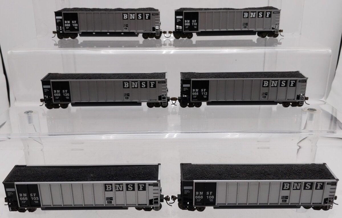 Walthers 932-5317 HO BN-ATSF Early Merger BethGon Coalporter Gondolas (Set of 6) EX/Box