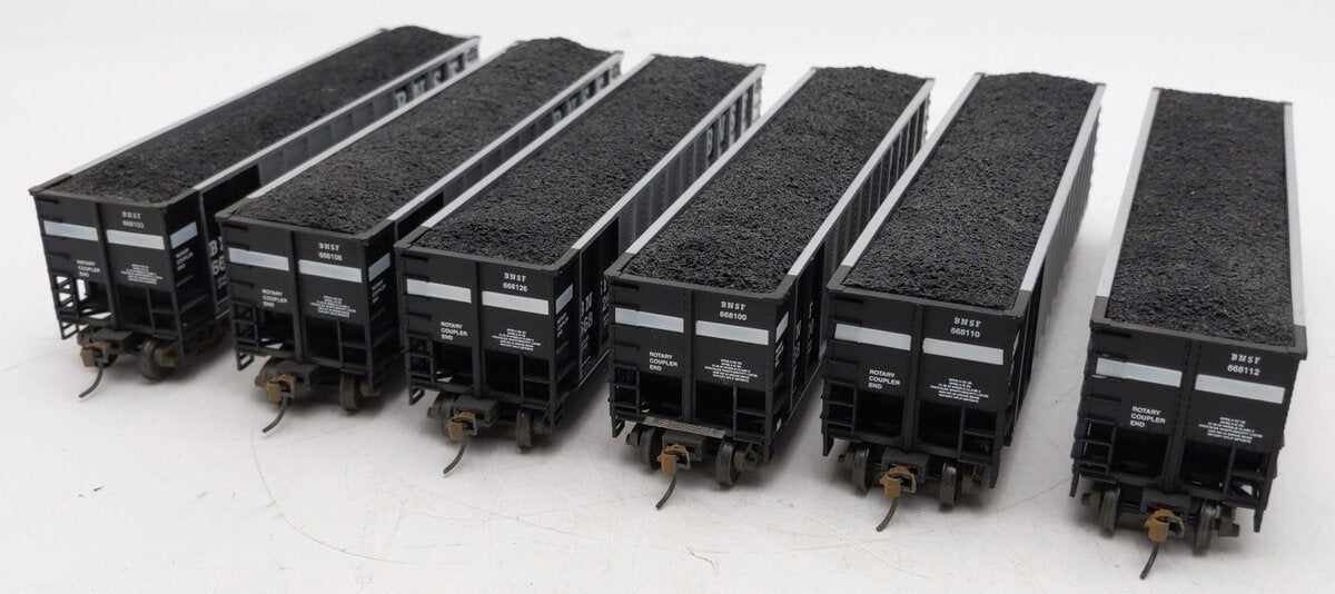 Walthers 932-5317 HO BN-ATSF Early Merger BethGon Coalporter Gondolas (Set of 6) EX/Box