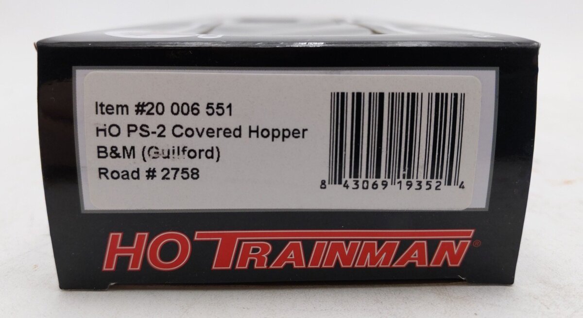 Atlas 20006551 HO Boston and Maine TM PS-2 Covered Hopper #2758 LN/Box