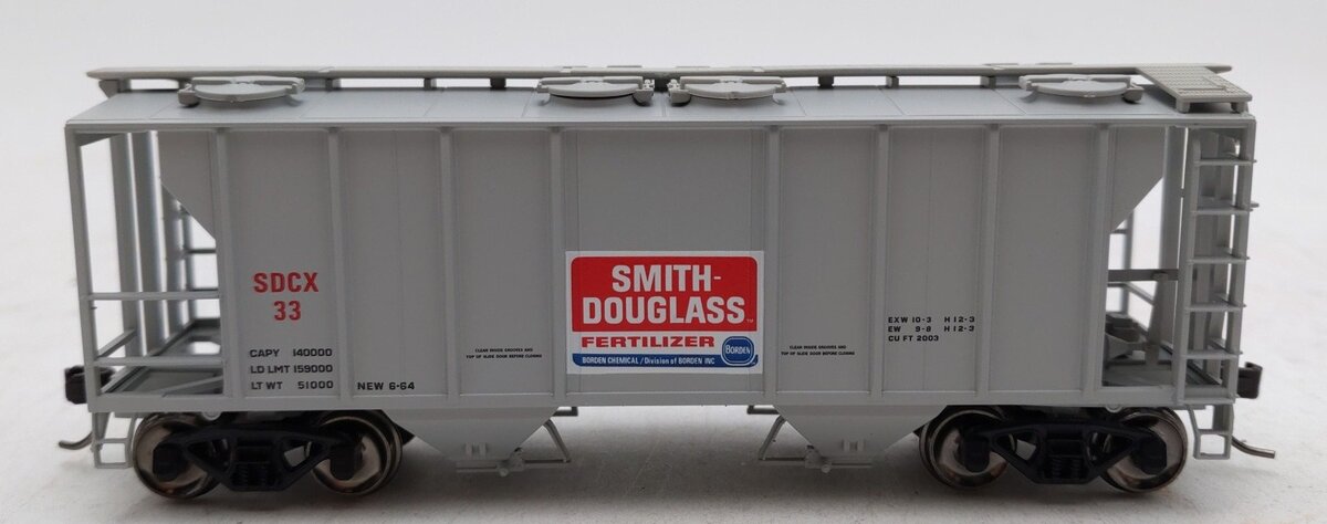 Atlas 20006560 HO SDCX TM PS-2 Covered Hopper #33