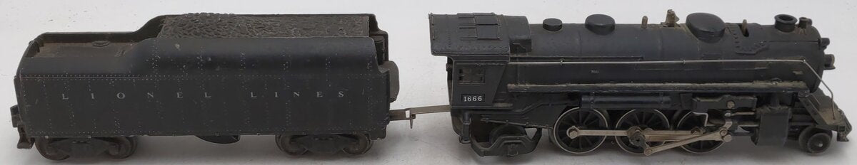 Lionel 1666 Vintage O 2-6-2 Die-Cast Steam Locomotive w/2046W Tender VG