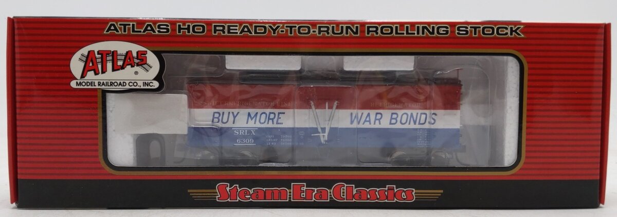 Atlas HTDH-4 HO Scale SRLX "War Bonds" 36' Wood Refrigerator Car #6309 LN/Box