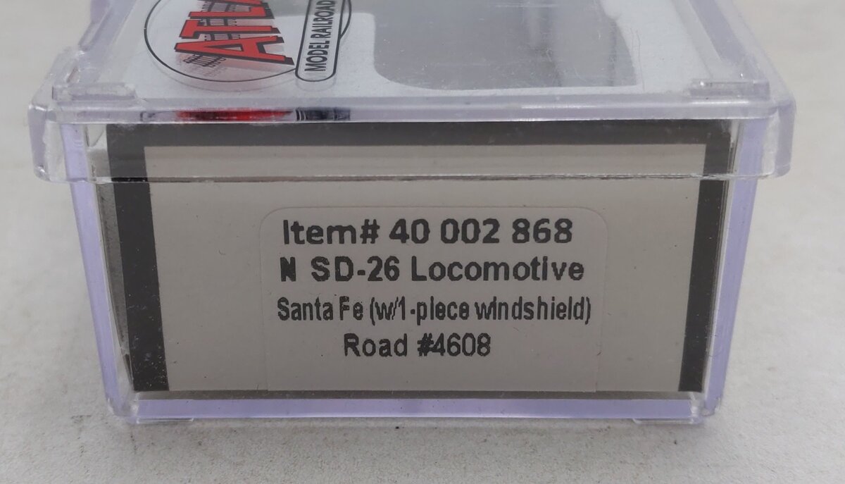 Atlas 40002868 N Santa Fe SD-26 Locomotive (with 1-piece Windshield) #4608