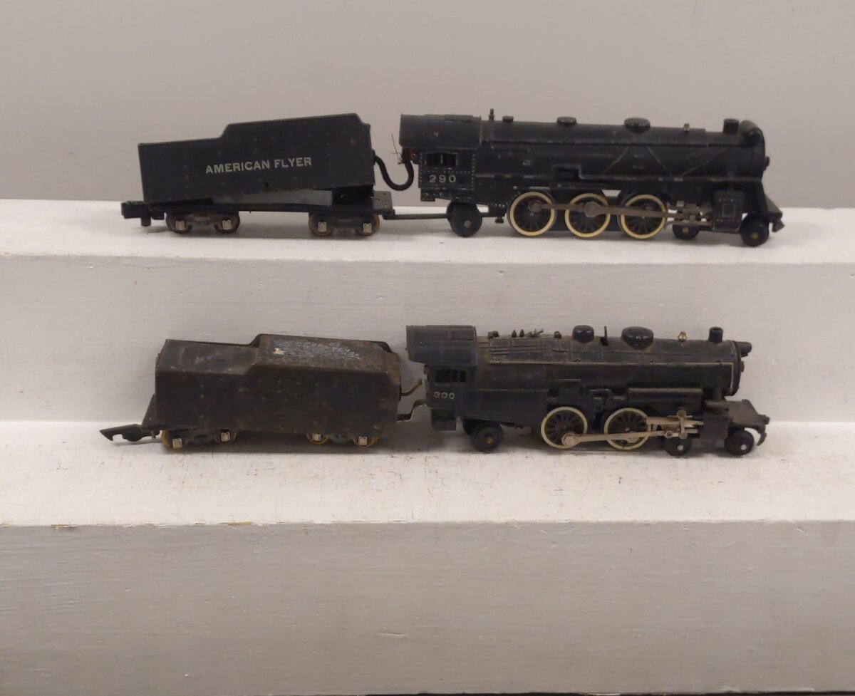 American Flyer Vintage S Postwar Steam Locomotives & Tenders # 290 & 300 [2]