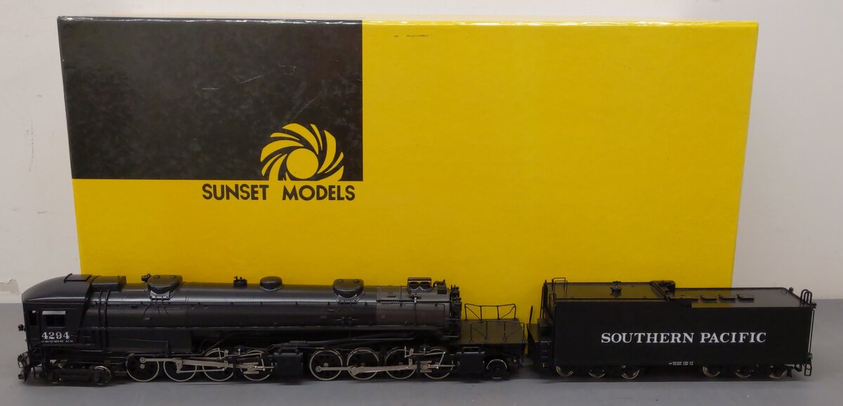 Sunset Models O Brass SP AC-12 4-8-8-2 Cab Forward Steam Engine #4294 (2-Rail) EX/Box
