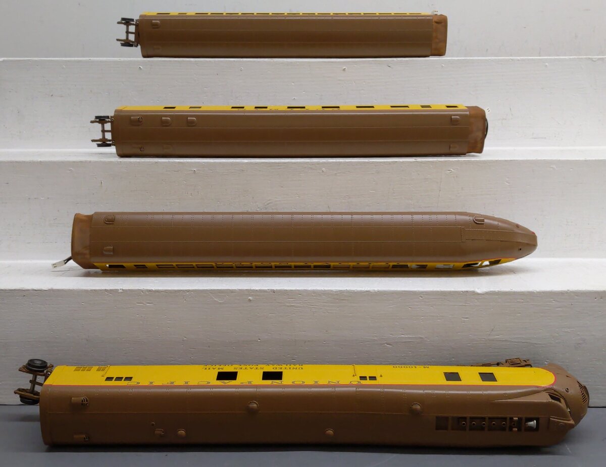 Sunset Models M-10000 O 2-Rail BRASS Union Pacific Streamliner Train Set EX/Box