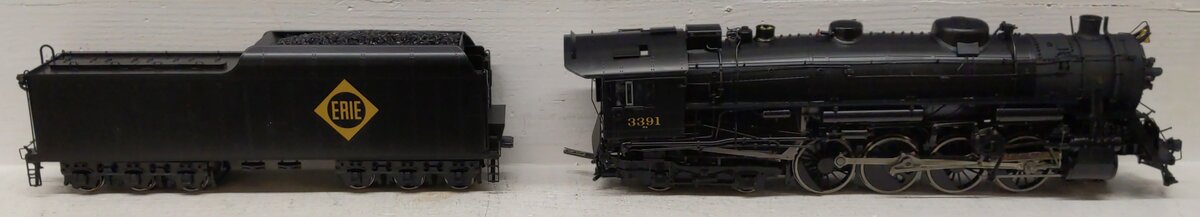 Sunset Models O Brass Erie Berkshire S-4 Steam Loco & Tender #3391 (2-Rail) EX/Box