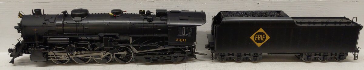 Sunset Models O Brass Erie Berkshire S-4 Steam Loco & Tender #3391 (2-Rail) EX/Box