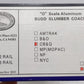 Golden Gate Depot O Aluminum CB&Q Budd Slumber "Silver Repose" Coach (2 Rail) EX/Box