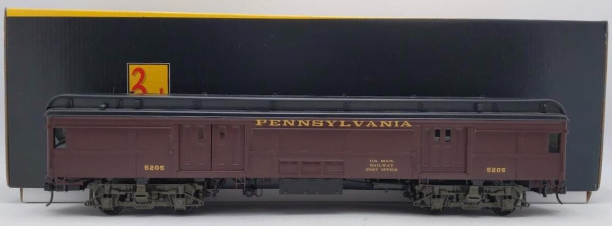 Sunset Brass O Scale BRASS Pennsylvania RR P54 Commuter BM62 Baggage Car #5205 EX/Box