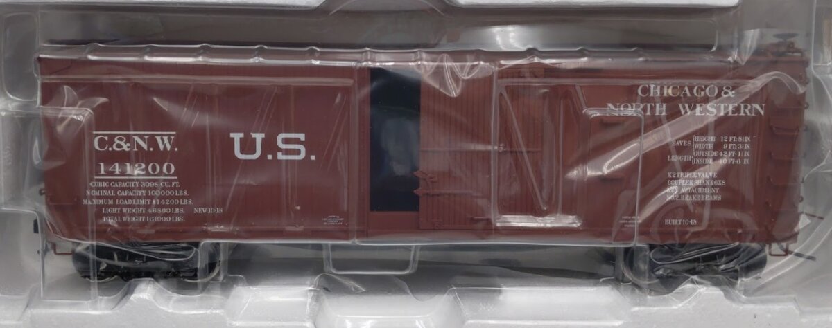 Atlas 9301-1 O Scale C&NW USRA Double Sheathed Wood Box Car #141200 (2Rail) MT/Box