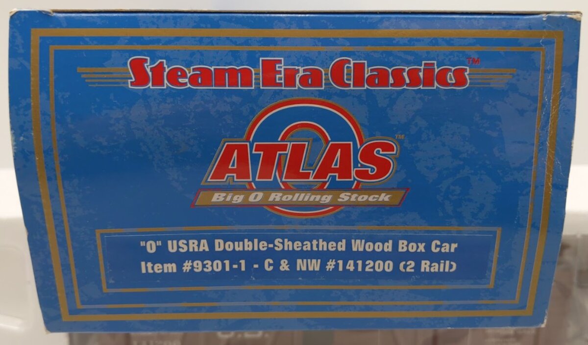 Atlas 9301-1 O Scale C&NW USRA Double Sheathed Wood Box Car #141200 (2Rail) MT/Box