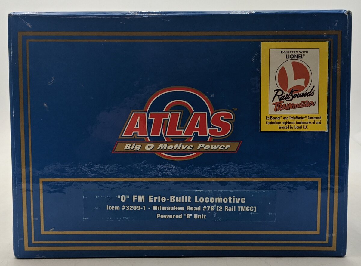 Atlas 3209-1 O Milwaukee FM Erie-Built Powered B-Unit Diesel Engine #7B (2-Rail) LN/Box