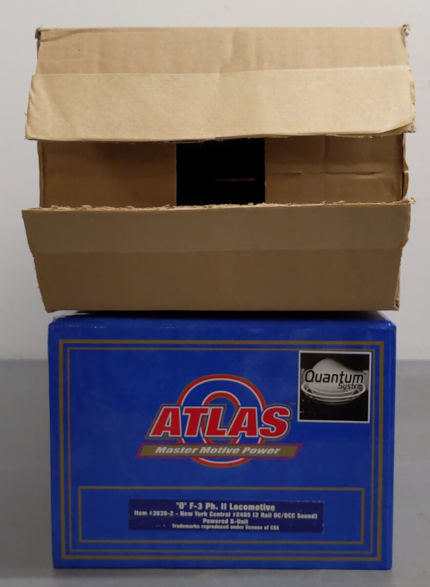 Atlas 3639-2 O 2-Rail NY Central Phase ll F-3 Powered Locomotive w/ DC/DCC #2405 NIB