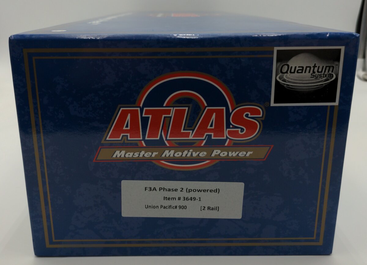 Atlas 3649-1 O Scale Union Pacific F3A Phase 2 Diesel Locomotive #900 (2-Rail) LN/Box
