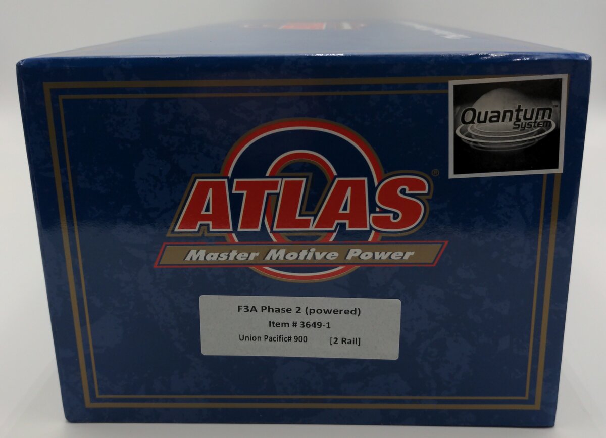 Atlas 3649-1 O Scale Union Pacific F3A Phase 2 Diesel Locomotive #900 (2-Rail) LN/Box