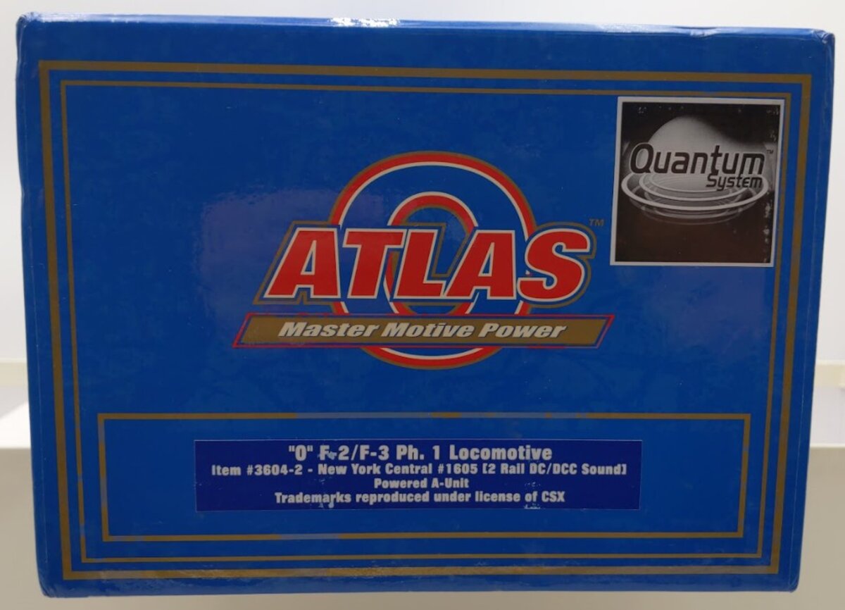 Atlas 3604-2 O NYC F-2/F-3 Ph.1 Diesel Engine A Unit w DCC Sound (2Rail) MT/Box