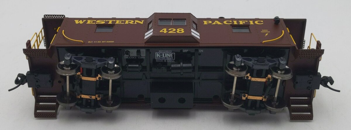K-Line KS612-21721 Western Pacific Bay Window Caboose 2-Rail NIB
